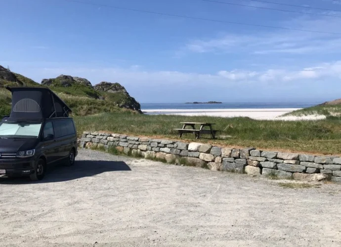 noorwegen aan het strand
