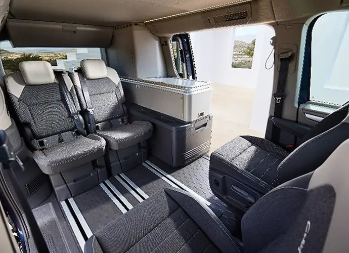 Nieuwe California 2024 interieur en indeling